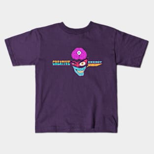 WEIRDO - Creative Energy Flo - Face - Full Color Kids T-Shirt